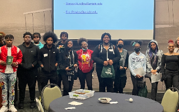TMCSD Students Pose for a Picture at the Future Teachers Day Event at Wright State University